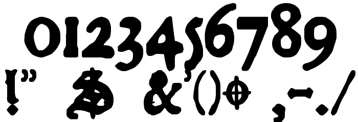 DKCourant Font OTHER CHARS