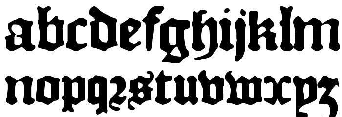 DKCourant Font LOWERCASE