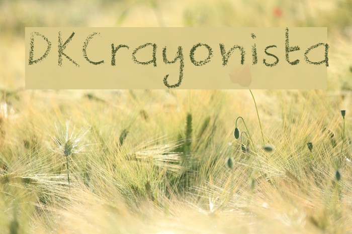 DKCrayonista Font examples
