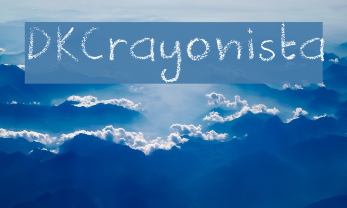DKCrayonista Font examples