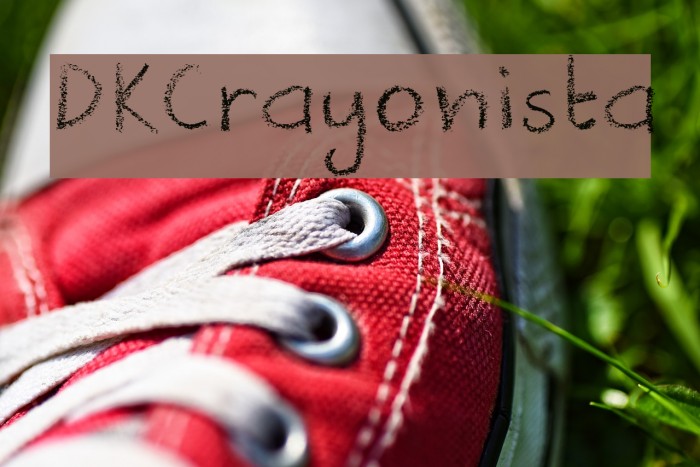 DKCrayonista Font examples