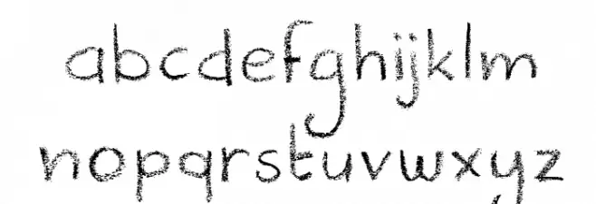 DKCrayonista फ़ॉन्ट लोअरकेस