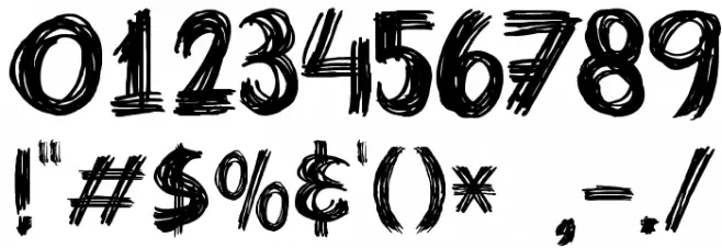 DKCrissCross Font OTHER CHARS