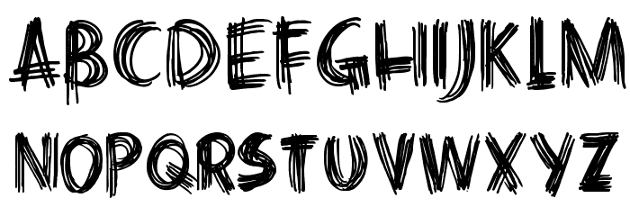 DKCrissCross Font LOWERCASE