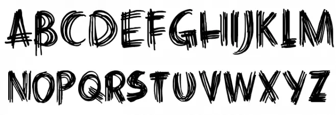 DKCrissCross خط أحرف صغيرة