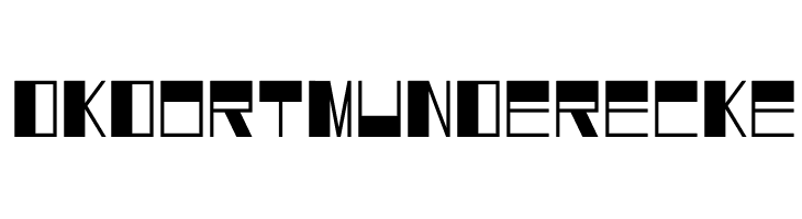 DKDortmunderEcke  Frei Schriftart Herunterladen