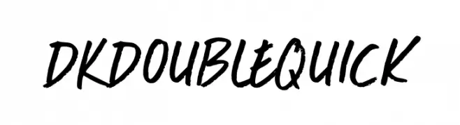 DKDoubleQuick  नि: शुल्क फ़ॉन्ट्स डाउनलोड