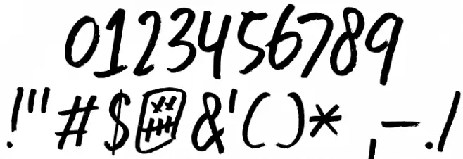 DKDoubleQuick Font OTHER CHARS