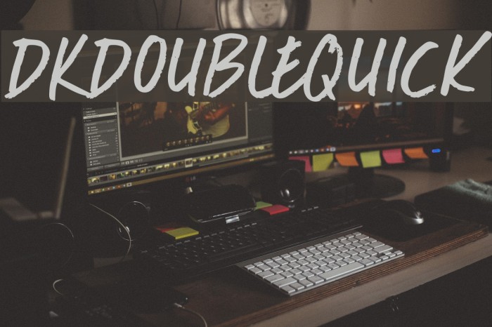 DKDoubleQuick Font examples