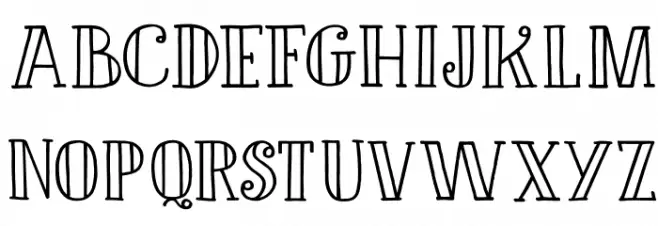 DKDouceur Font UPPERCASE