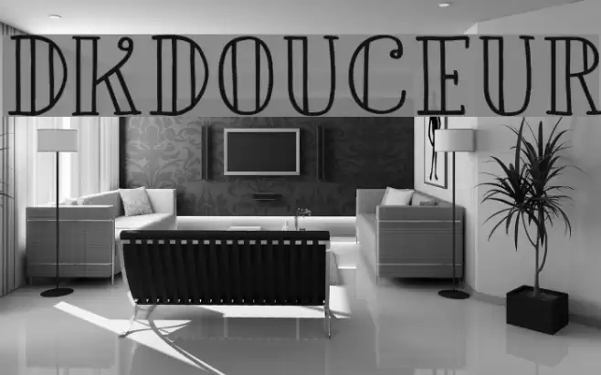 DKDouceur Font examples