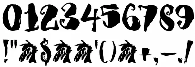 DKDragonblood Font OTHER CHARS