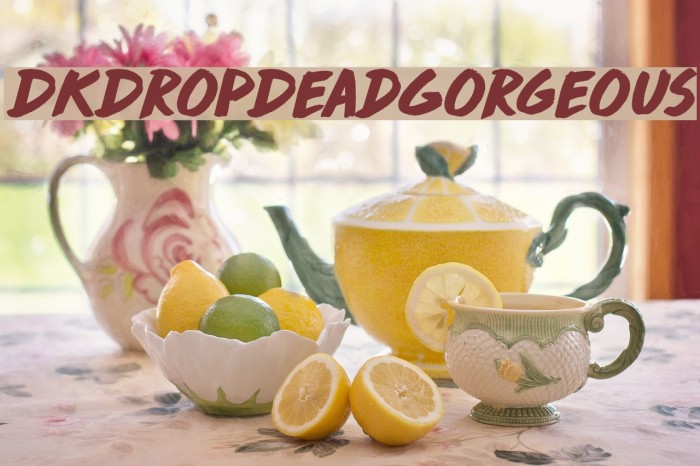 DKDropDeadGorgeous Шрифта examples
