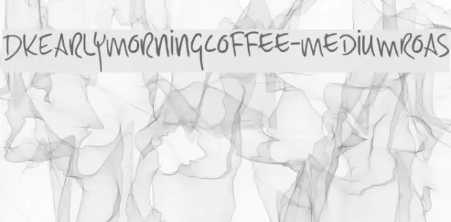 DKEarlyMorningCoffee-MediumRoas Font examples