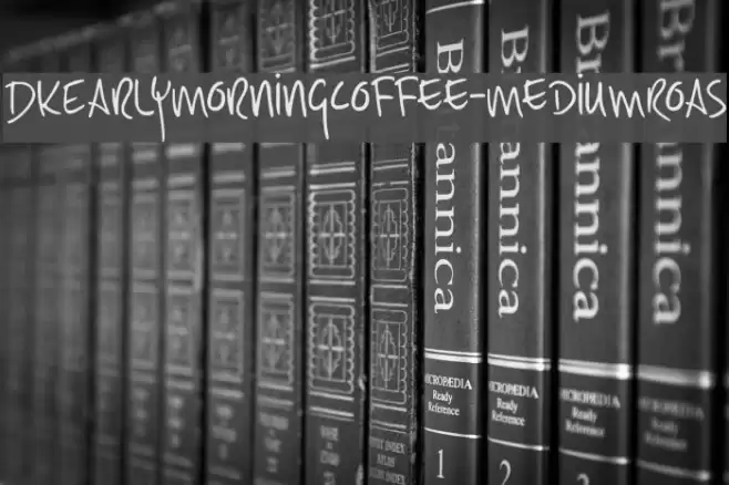 DKEarlyMorningCoffee-MediumRoas Font examples