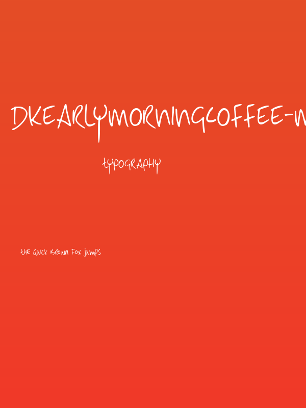 DKEarlyMorningCoffee-MediumRoas Poster