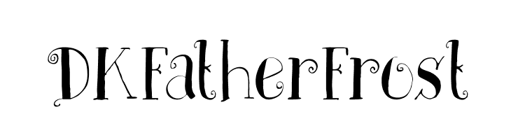 DKFatherFrost  Frei Schriftart Herunterladen