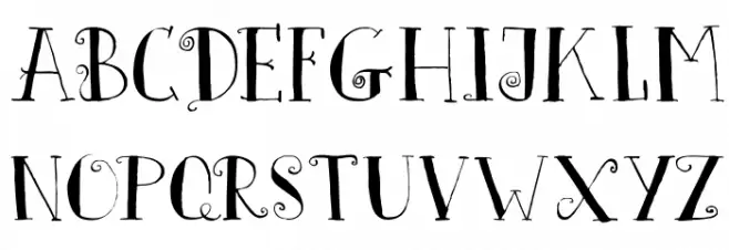 DKFatherFrost 字体 大写