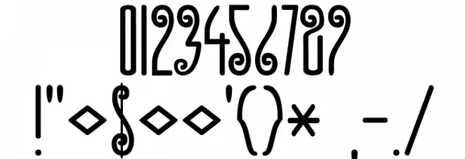 DKFiebigerZwei Font OTHER CHARS