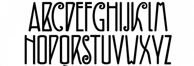 DKFiebigerZwei फ़ॉन्ट अपरकेस