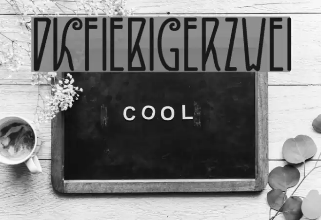 DKFiebigerZwei Font examples