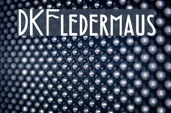 DKFledermaus Font examples