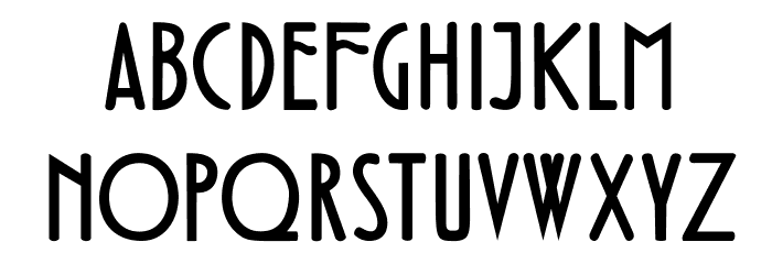 DKFledermaus Font LOWERCASE
