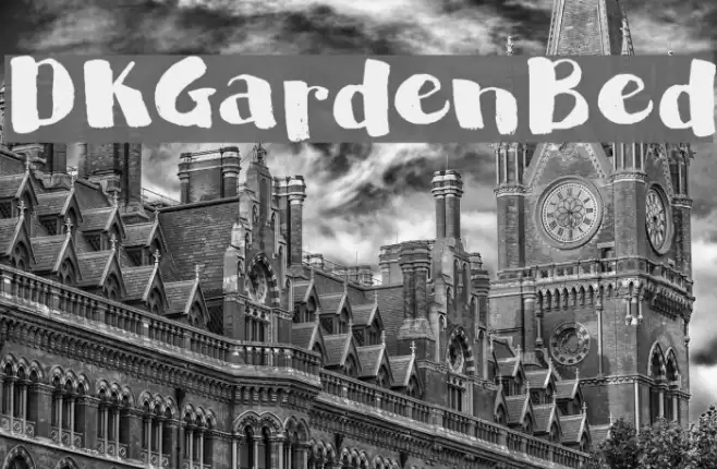 DKGardenBed Font examples