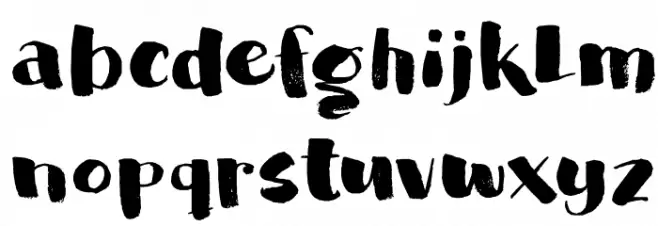 DKGardenBed Caratteri MINUSCOLO