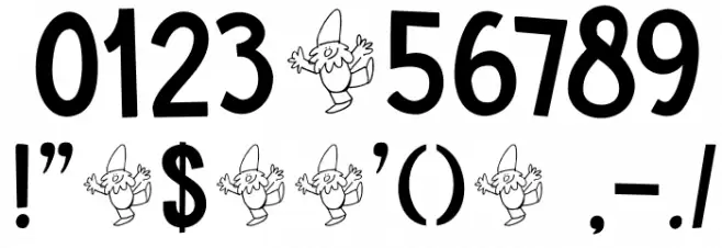 DKGardenGnome Font OTHER CHARS
