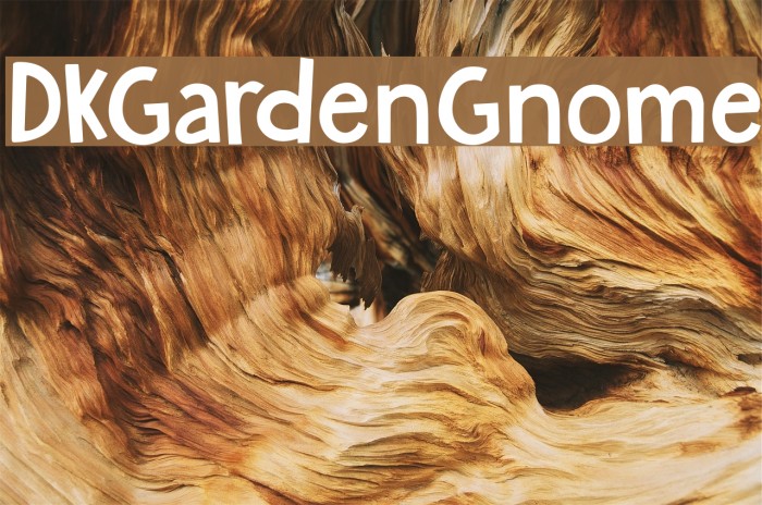 DKGardenGnome Font examples