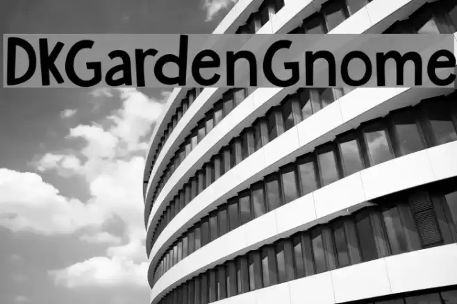 DKGardenGnome Font examples