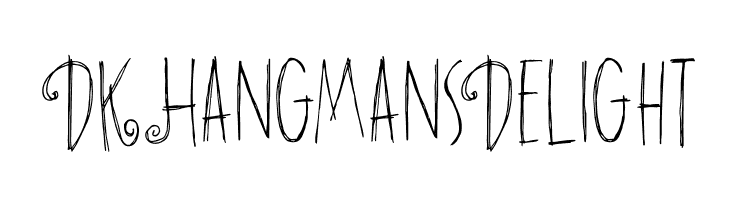 DKHangmansDelight  Descarca Fonturi Gratis