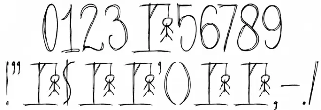 DKHangmansDelight Font OTHER CHARS