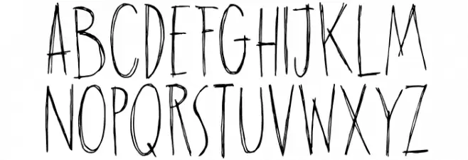 DKHangmansDelight フォント 小文字