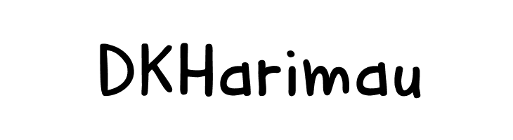 DKHarimau  Frei Schriftart Herunterladen