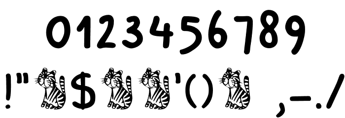 DKHarimauDua Font OTHER CHARS