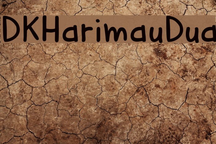 DKHarimauDua Font examples