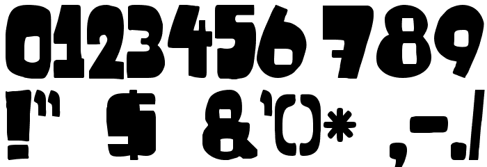 DKHarrumph Font OTHER CHARS