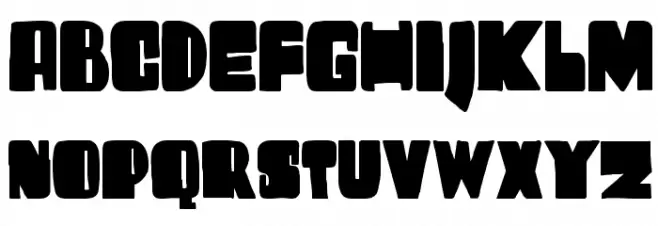 DKHarrumph Schriftart Groß