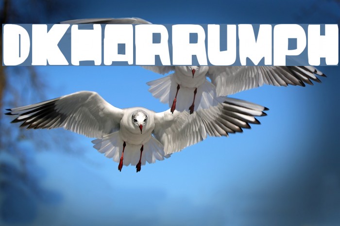 DKHarrumph Font examples