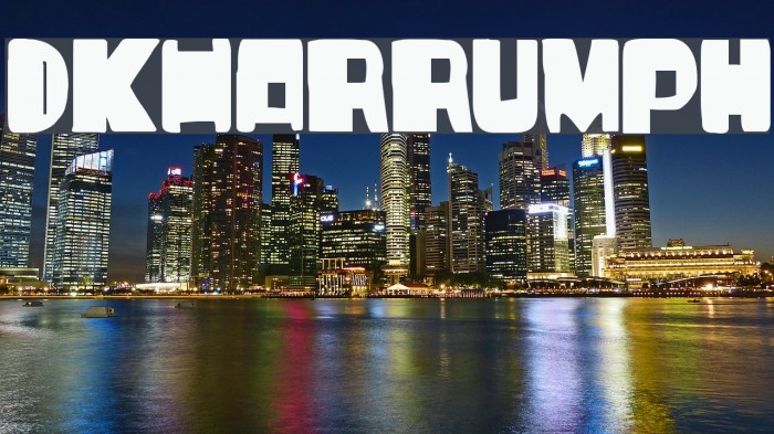DKHarrumph Font examples