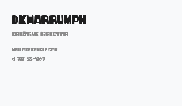 DKHarrumph Business Card
