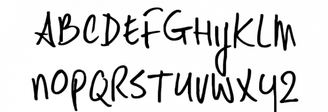 DKHastyTasty Schriftart Groß