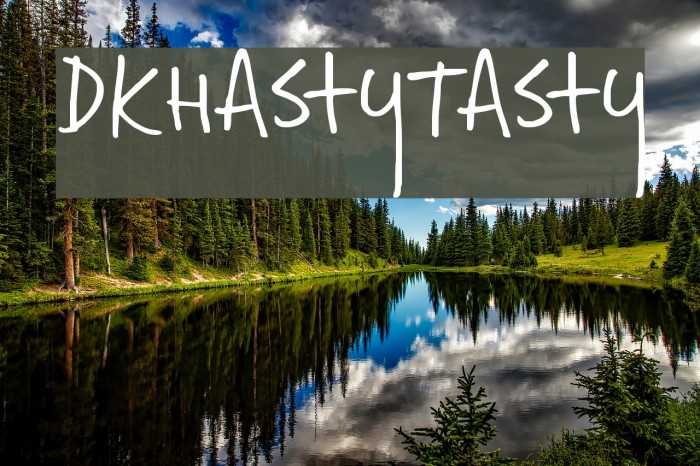 DKHastyTasty Font examples