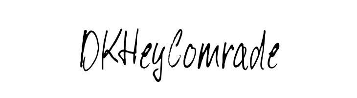 DKHeyComrade  Frei Schriftart Herunterladen