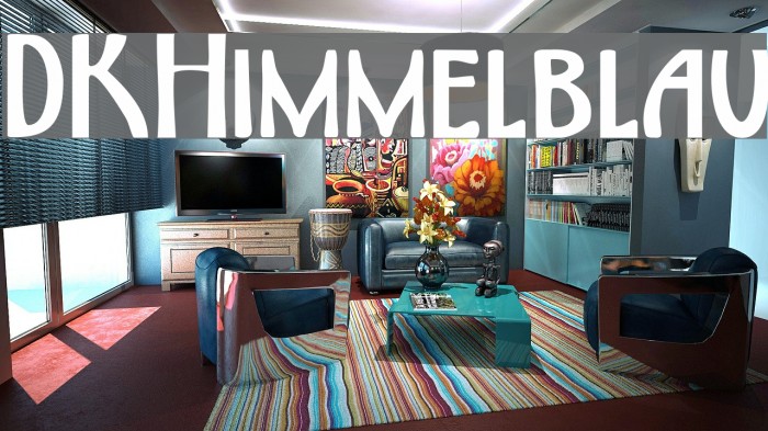 DKHimmelblau Font examples