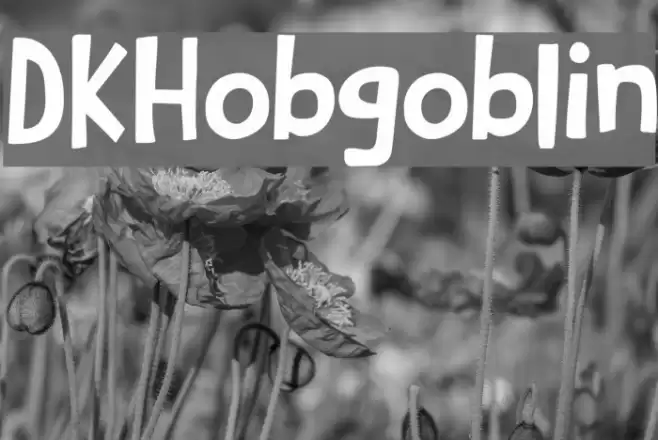 DKHobgoblin Font examples