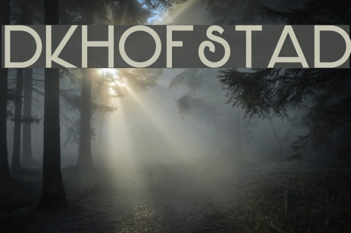 DKHofstad Font examples