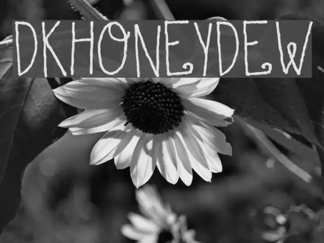 DKHoneyDew Font examples